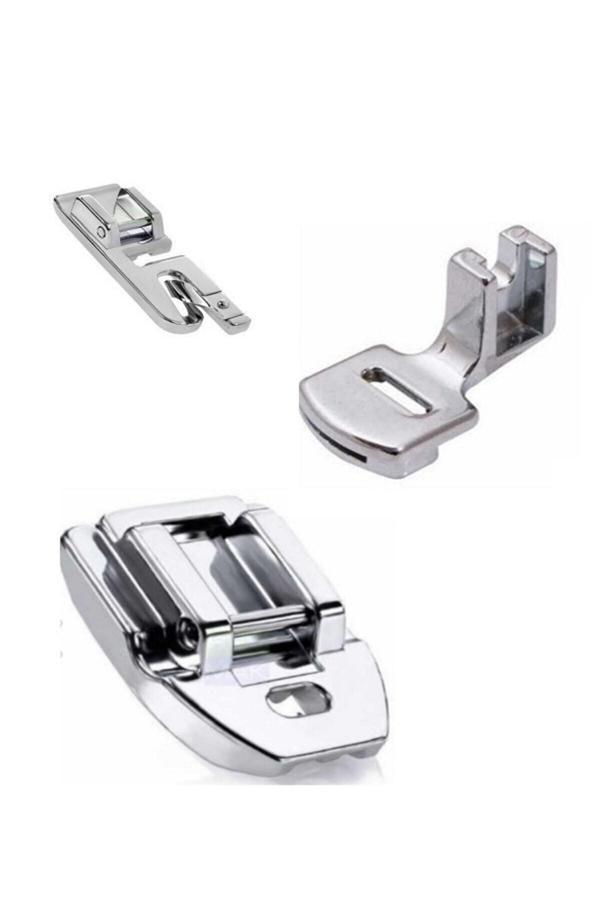 Singer Zetina Janome Bindallı 3 Adet Ayak Seti Kıvırma-Büzgü- Gizli Fermuar Ayak Bir Arada. - Image 1