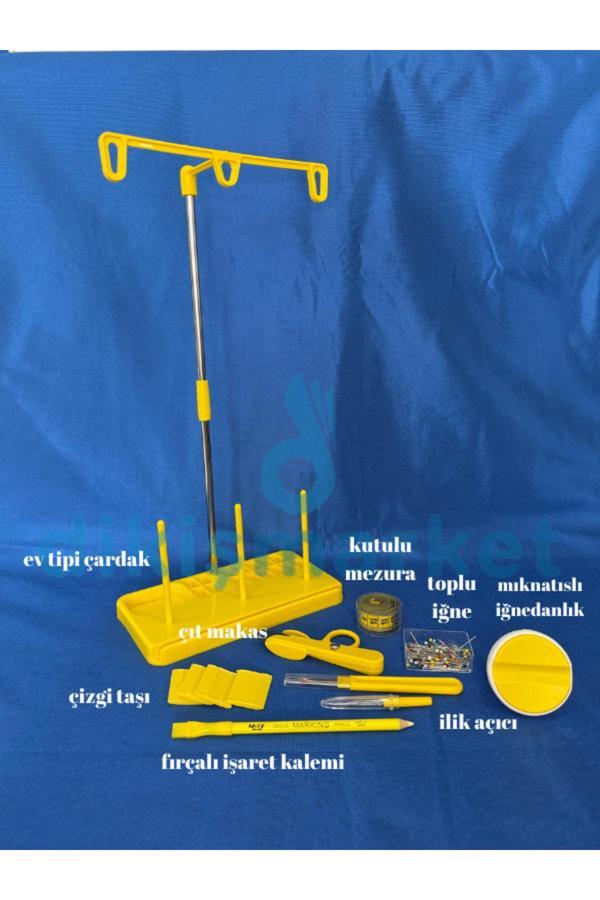 Dm Dikişmarket Pratik Dikiş Setleri (Çardak, Tplu İğne,İğnedanlık Mıknatıslı, Çıt Makas,İlik Açıcı,Çizgi Taşı) - Image 1