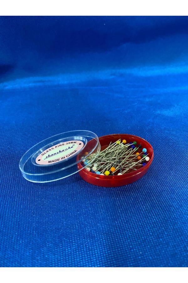 Ngv 50 Adet Renkli Başlı Toplu İğne Türban Eşarp Başörtüsü Şal Düğün Nikah Nişan Kınasünnet Takı İğnesi - Image 1