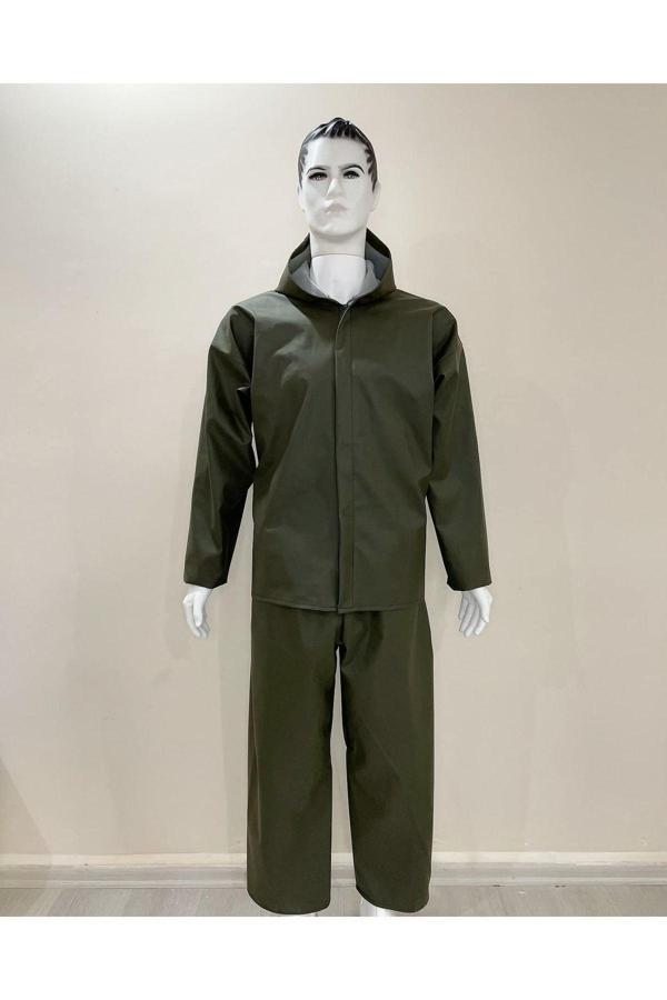 Ngv Balıkçı Yağmurluk Takım - Çiftçi - Avcı - Sulama - Balıkçı - Su Geçirmez - Leke Tutmaz - Pvc - Image 1