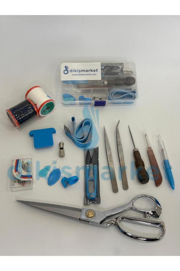 Dm Dikişmarket Özel Kutulu Dikiş Seti Dikişe Başlangıç Seti Terzi Seti - Image 1