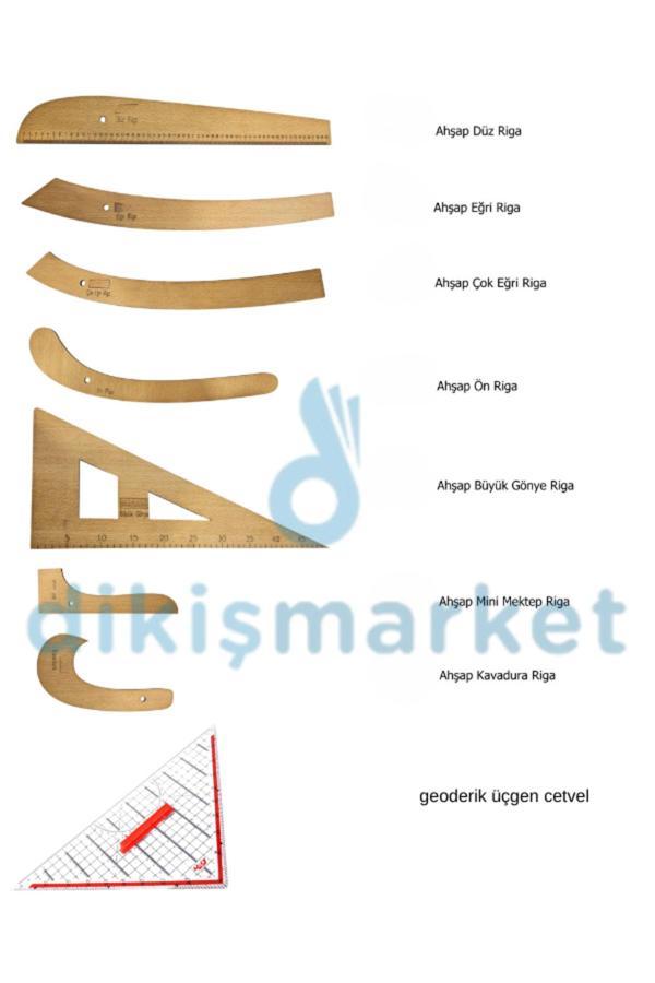 Dm Dikişmarket Dikiş Cetvel Setleri - Riga Takımı - Riga Cetveli - Riga Seti - Cetvel Seti - Image 1