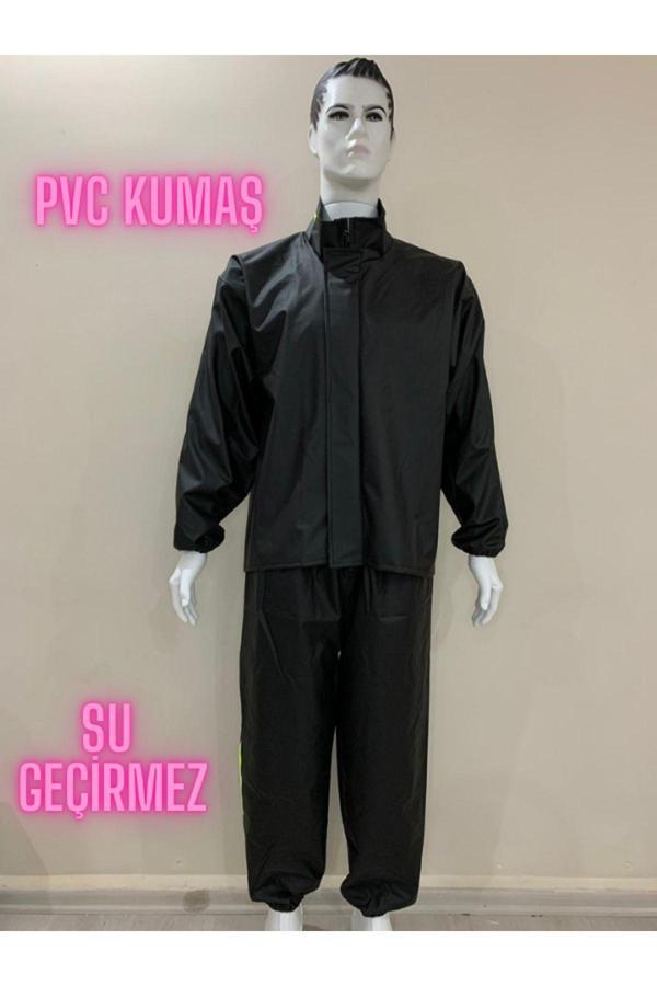 Ngv Motorcu Yağmurluğu - Esnek Kalın Kumaş - Rüzgar Ve Su Geçirmez - Yüksek Kalite - Alt Üst Takım - Image 1