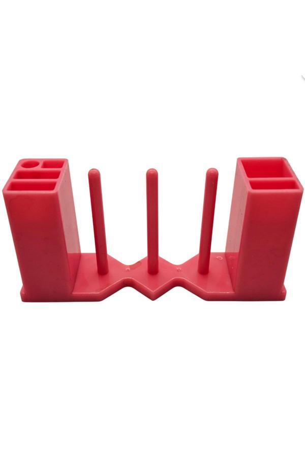 Akyüz Makine Dikiş Makinesi Mıknatıslı Masura Koyma Aparatı 3'Lü Çift Kutulu Pembe - Image 1