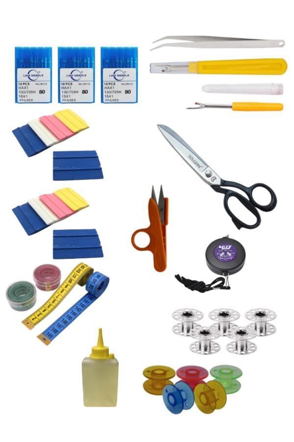 Tdm Kopya - Ev Tipi Aile Dikiş Makina Yağı-İğnesi-Masura 31 Parça Dikiş Seti - Image 1