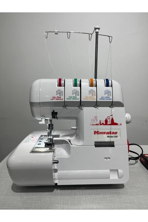 Moonstar Ev Tipi Overlok Dikiş Makinesi 3-4 İplik / Model 320 - Image 1