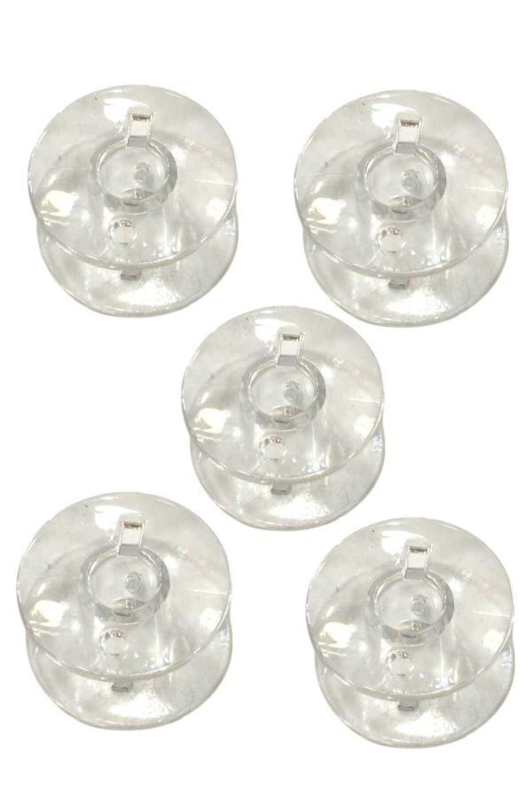 Bluemix Dikiş Makine Singer Beko Zetina Bindallı Ev Tipi Aile Dikiş Makinası 50 Adet Şeffaf Plastik Masura - Image 1