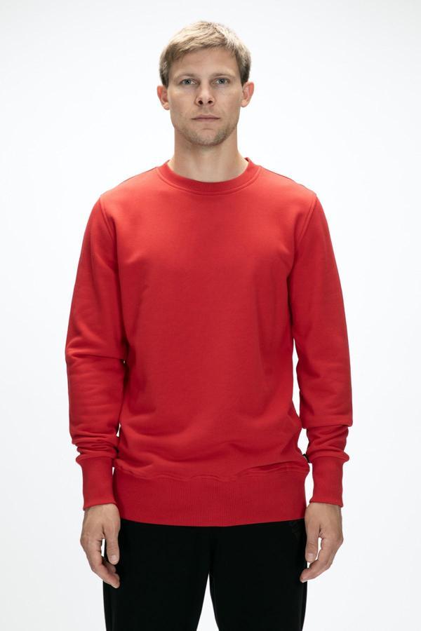 BAD BEAR CORNER CREWNECK / CRIMSON RED ERKEK SWEATSHİRT KIRMIZI - Image 1
