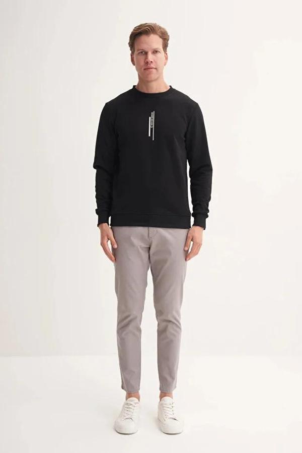 Cazador Slim Fit Mevsimlik 3 İplik Pamuk Karışımlı Sweatshirt-54185 - Image 1