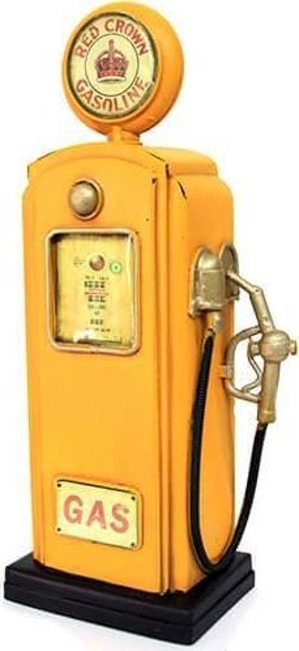 Dekoratif Metal Yakıt Pompası Hediyelik Biblo Kumbara - Image 1