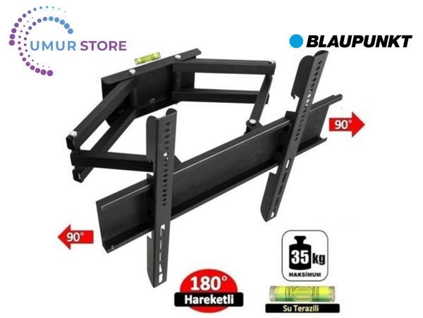 Blaupunkt BL39225G 39" Uydu Alıcılı Full HD Smart 32- 55 inç Çift Kollu Hareketli Lcd Led Tv Askı Ap - Image 1