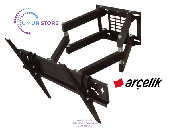 Arçelik A50 D 895 A / 50" 4K Smart Google 39-65 inç Kilitli Hareketli Lcd Led Tv Duvar Askı Aparatı - Image 1