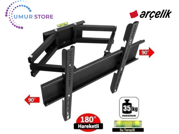 Arçelik 6 Serisi A40 D 695 B/ 40" Fhd Smart Android Smart 32- 55 inç Çift Kollu Hareketli Lcd Led Tv - Image 1