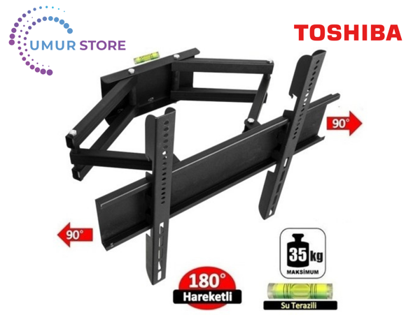 Toshiba 43UA3E63DT 43" Uydu Alıcılı 4K Ultra HD Android Smart 32- 55 inç Çift Kollu Hareketli Lcd Le - Image 1