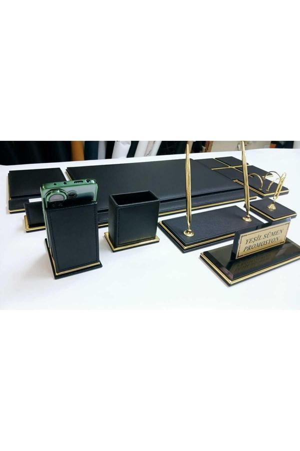 Yeşil Sümen Promosyon Melik Kristal Kişiye Özel İsimlikli Sümen Ve Makam Takımı - Image 1