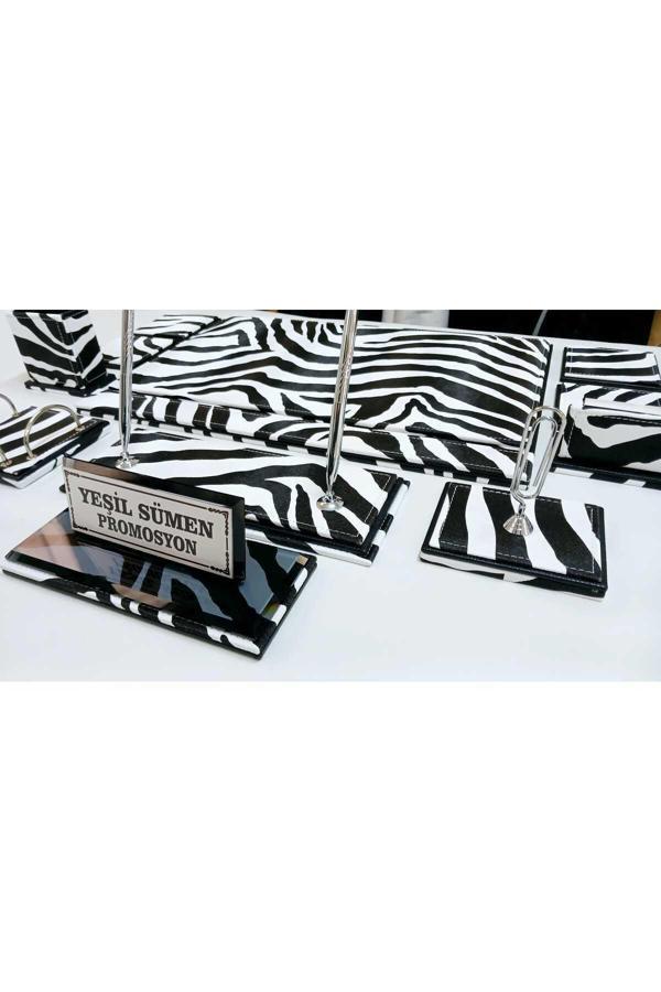 Yeşil Sümen Promosyon Zebra Kişiye Özel İsimlikl Lüks Tasarım Sümen Ve Makam Takımı - Image 1