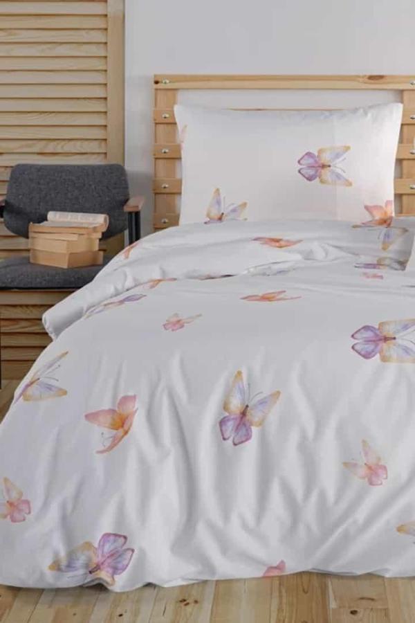 Flutter %100 Pamuk Tek Kişilik Nevresim Takımı - Image 1