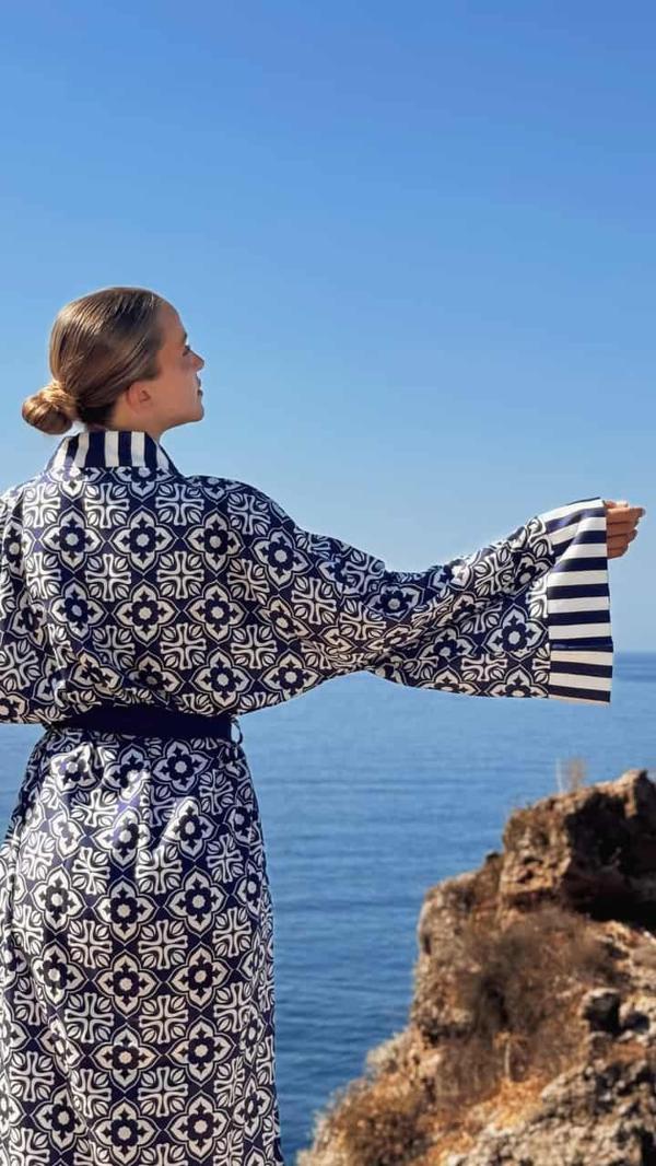 Saten Kimono(Çanta Hediyeli) - Image 1