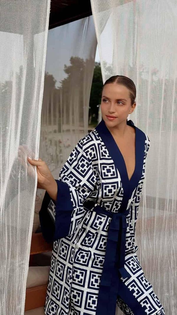 Saten Kimono Takımı (Çanta Hediyeli) - Image 1