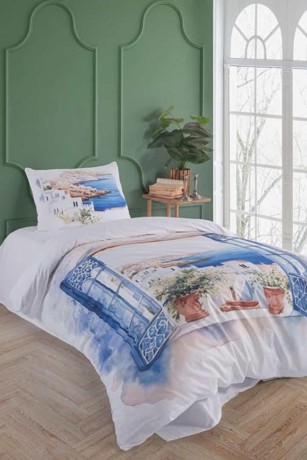 Mykonos %100 Pamuk Tek Kişilik Nevresim Takımı - Image 1