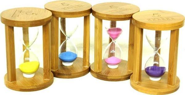 Kum Saati Ahşap 5 Dk Dekoratif Hediyelik - Image 1
