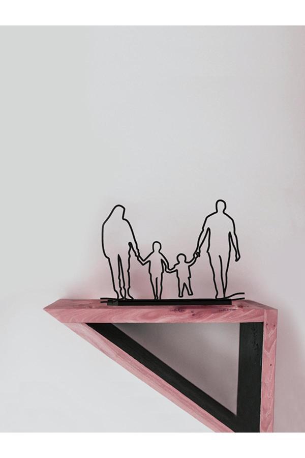 Alvina Atölye Aile Figürlü Dekor Biblo - İki Erkek Çocuk - Bioplastik - Image 1