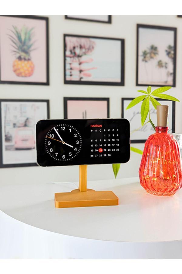 Alvina Atölye İphone Magsafe Uyumlu Standby Telefon Standı Gold - Bioplastik - Image 1