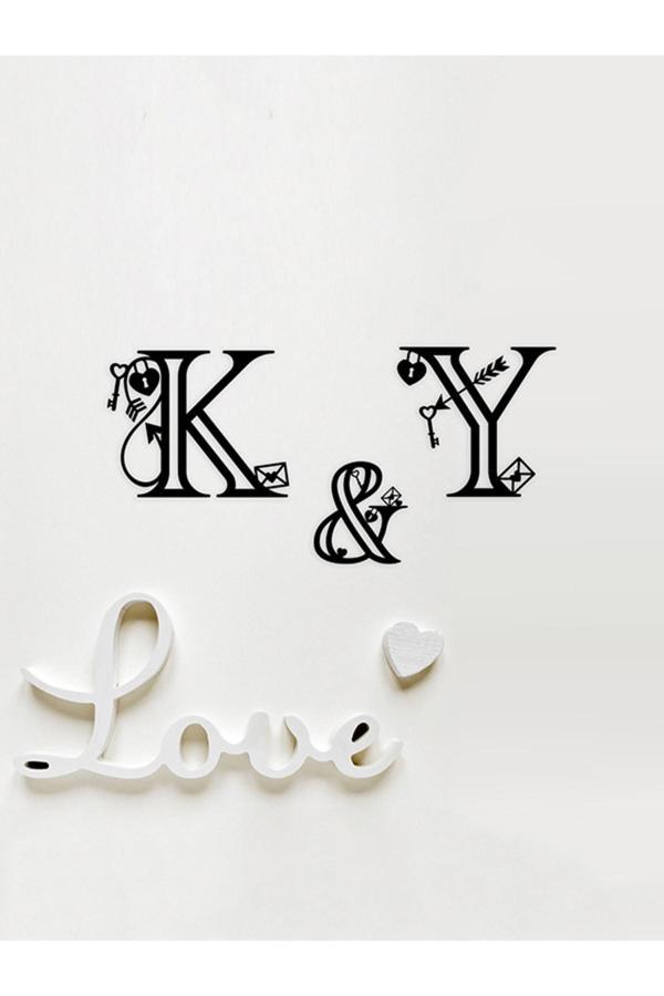 Alvina Atölye Harf Duvar Dekoru - Aşk Temalı - Söz - Nişan - Parti - Bioplastik - Image 1
