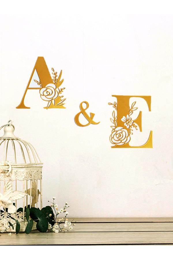 Alvina Atölye Harf Duvar Dekoru - Söz - Nişan - Parti - Bioplastik - Image 1