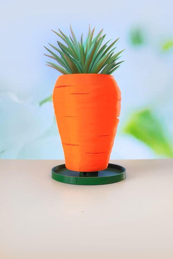 Alvina Atölye Havuç Saksı - 15Cm - Bioplastik - Image 1