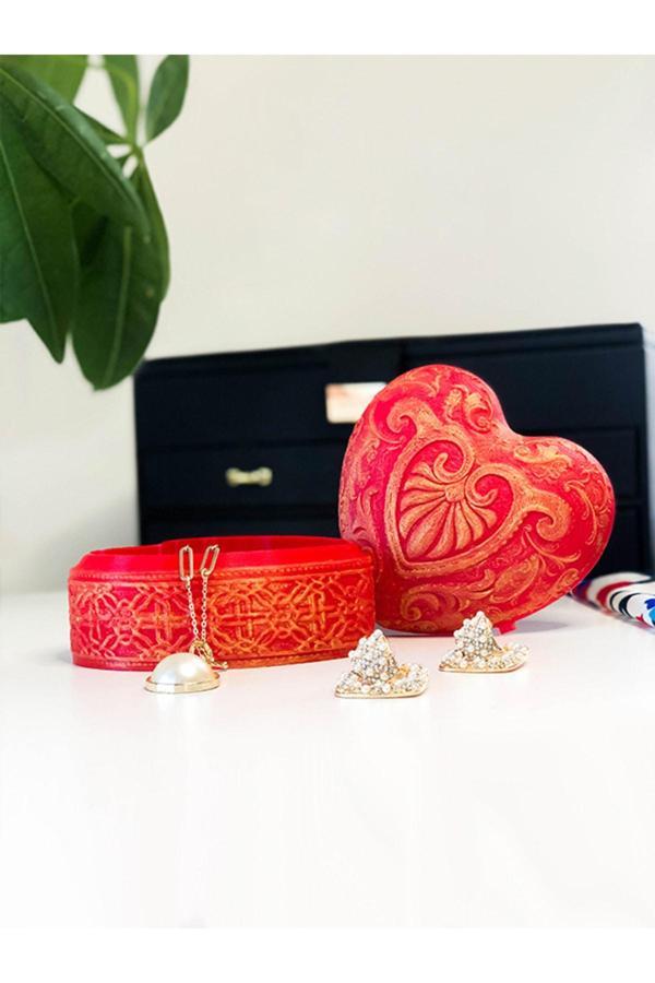 Alvina Atölye Dekoratif Kalp Takı Kutusu - Bioplastik - Image 1