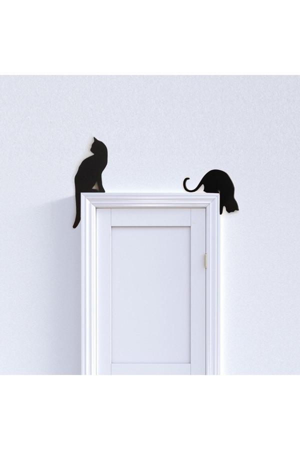 Alvina Atölye Kedi Figürlü Duvar Dekorları - Bioplastik - Image 1