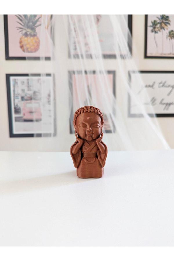 Alvina Atölye Minyatür Buda Heykeli - Mutluluk - Felicidad - Bioplastik - Image 1