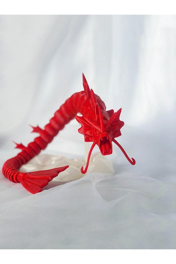 Alvina Atölye Kırmızı Ejderha Hareketli Eklemli Figür - Bioplastik - Image 1