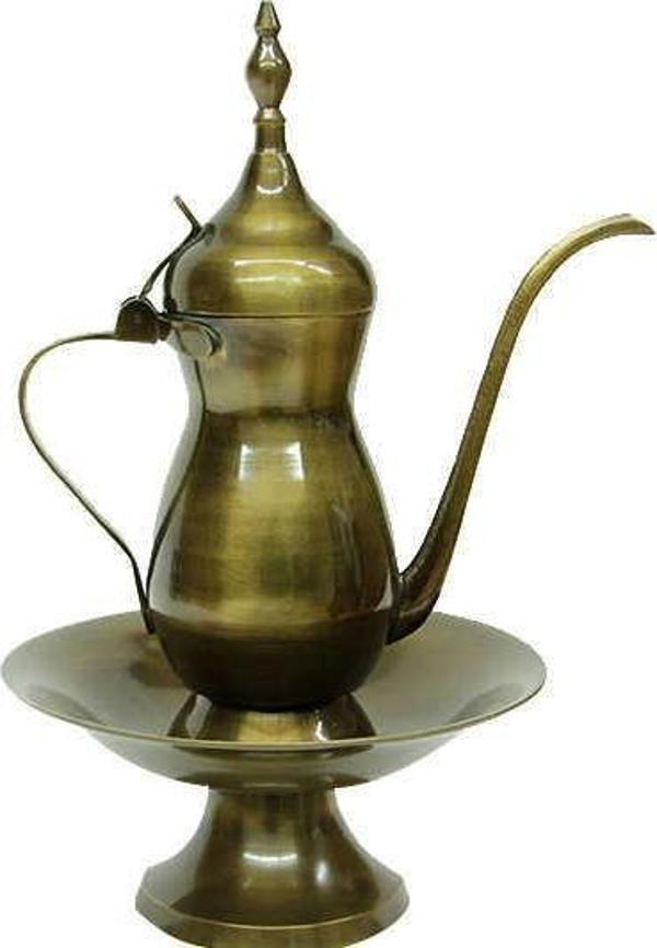 İbrik Sahanlı Antik Kabartmalı Dekoratif Hediyelik - Image 1