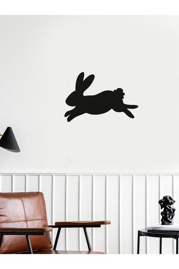 Alvina Atölye Tavşan Siyah Duvar Dekoru - Bioplastik - Image 1