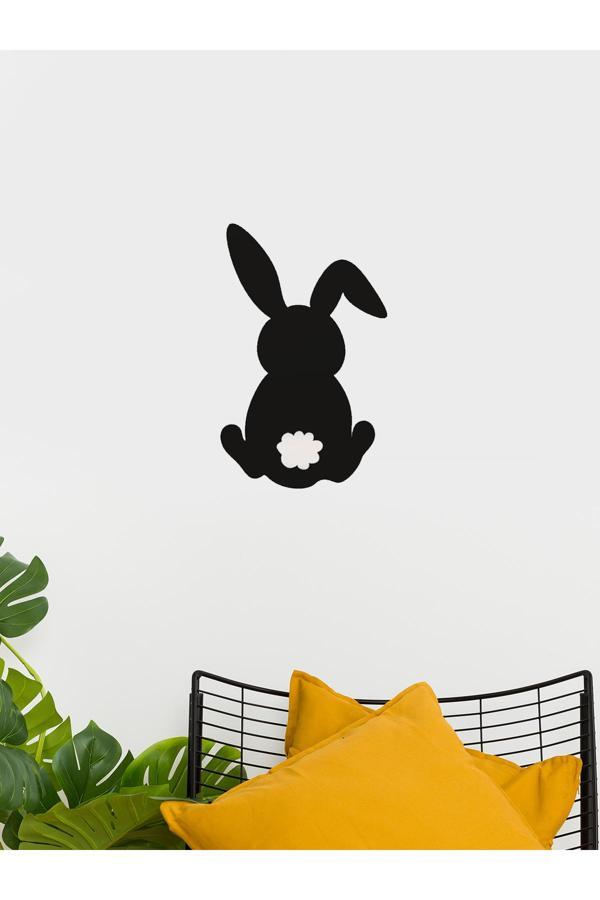 Alvina Atölye Tavşan Siyah Duvar Dekoru - Bioplastik - Image 1