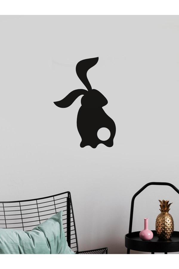 Alvina Atölye Tavşan Siyah Duvar Dekoru - Bioplastik - Image 1