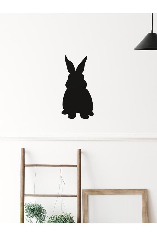 Alvina Atölye Tavşan Siyah Duvar Dekoru - Bioplastik - Image 1