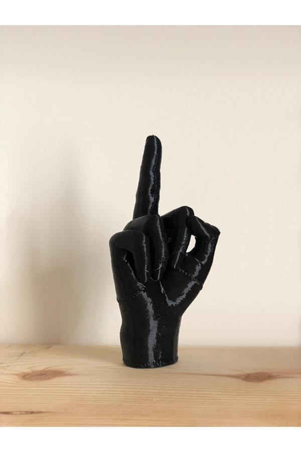 Alvina Atölye Wednesday Thing Mini Figür Siyah Renk - Şey - Addams Family El Biblo - Bioplastik - Image 1