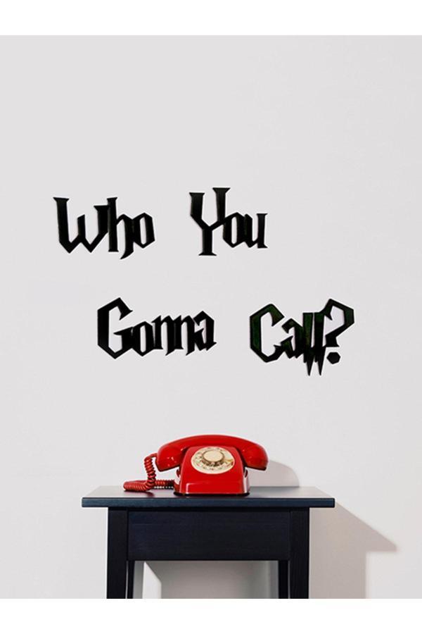 Alvina Atölye Who You Gonna Call? Duvar Dekoru - Hayalet Avcıları - Ghostbusters - Bioplastik - Image 1