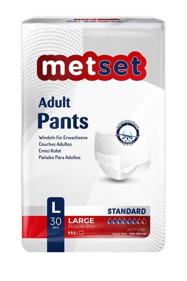 Metset Emici Külot Large Büyük Boy 30 Luk Paket - Image 1