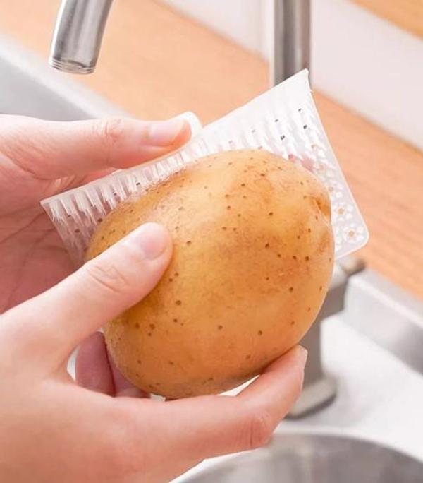 Çok Amaçlı Sebze ve Meyve Temizleme Patates Soyma Fırçası (2818) - Image 1