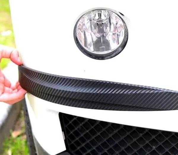 Araba Tampon Koruyucu Karbon Desenli Siyah Beyaz (2818) - Image 1