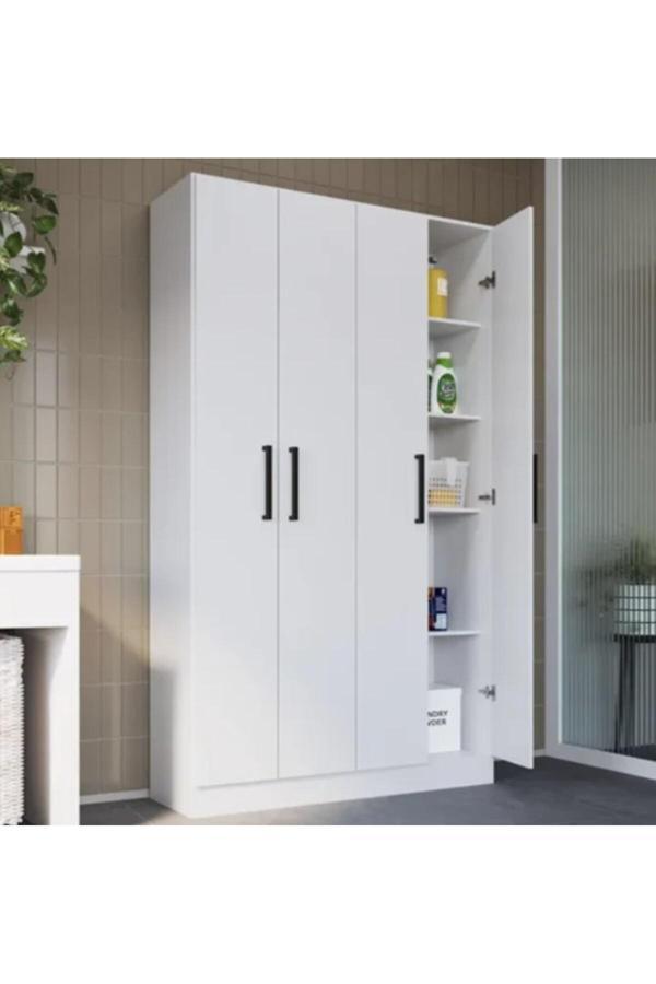 Devrim Çok Amaçlı Dolap,10 Raflı, 2 Kapaklı Mutfak Dolabı Kiler Dolabı Banyo Dolabı - Image 1