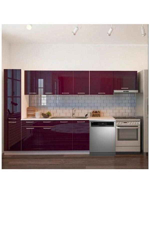 Tiran Hazır Mutfak Dolabı Kiler Dahil -320cm-Beyaz Laminat Tezgah Dahil-Bulaşık Makinesi Yeri Mevcut - Image 1