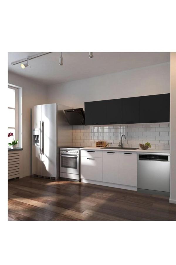 Patos Hazır Mutfak Dolabı 200 Cm -Beyaz Laminat Tezgah Dahil-Bulaşık Makinesi Yeri Mevcut - Image 1