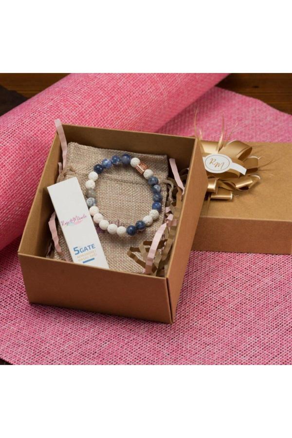 Rose Miracle 5Th Key Women Hediye Kutusu | Söz Kapısı Aromaterapi Yağı Ve Bileklik - Image 1