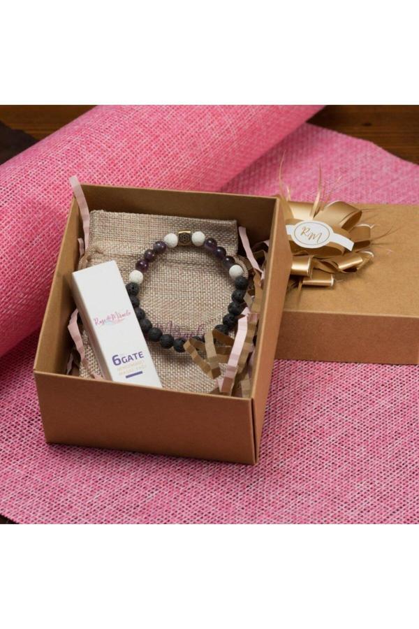 Rose Miracle 6Th Key Men Hediye Kutusu |Sezgi Kapısı Aromaterapi Yağı Ve Bileklik - Image 1