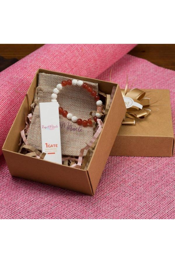 Rose Miracle 1St Key Women Hediye Kutusu I Varlık Kapısı Aromaterapi Yağı Ve Bileklik - Image 1